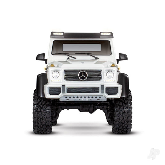 TRAXXAS TRX-6 Mercedes-Benz G 63 AMG 1:10 6X6 elektrische weegschaal &amp; Trail Crawler (+ TQi 4-ch, XL-5 HV, Titan 550) Metallic wit TRX88096-4-WHT 