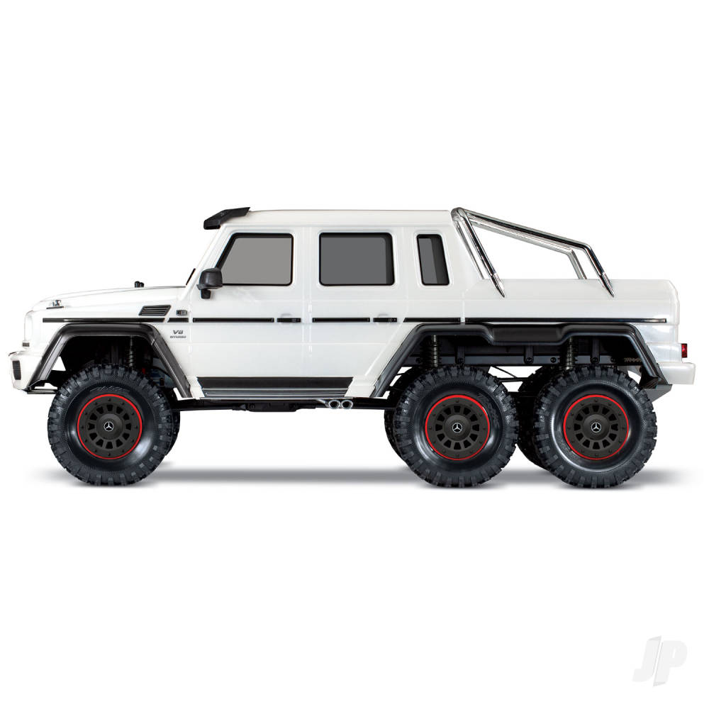 TRAXXAS TRX-6 Mercedes-Benz G 63 AMG 1:10 6X6 Electric Scale & Trail Crawler (+ TQi 4-ch, XL-5 HV, Titan 550) Metallic White  TRX88096-4-WHT