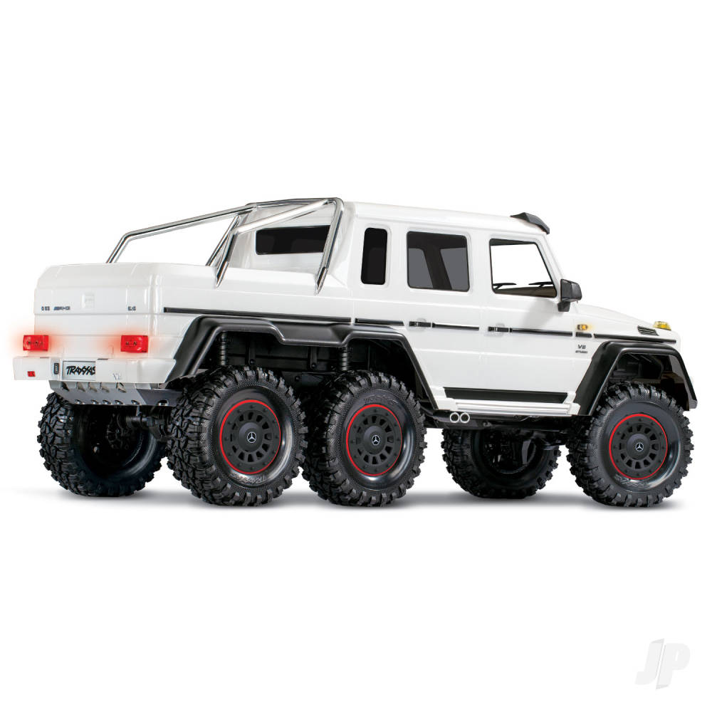 TRAXXAS TRX-6 Mercedes-Benz G 63 AMG 1:10 6X6 Electric Scale & Trail Crawler (+ TQi 4-ch, XL-5 HV, Titan 550) Metallic White  TRX88096-4-WHT