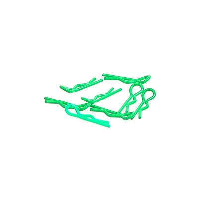 CORE RC SMALL BODY CLIP 1/10 - FLUORESCENT GREEN (8)  CR064