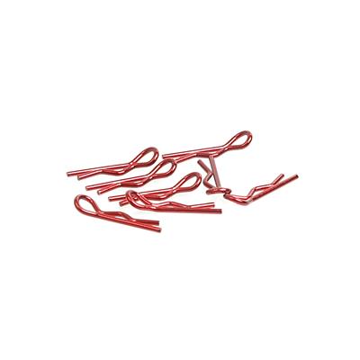 CORE RC KLEINE LICHAAMCLIP 1/10 - METALLIC ROOD (8) CR067