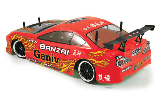 FTX Banzai 1/10th Scale 4WD RTR RC Car Brushed Electric Street Drift Car - Red FTX5529