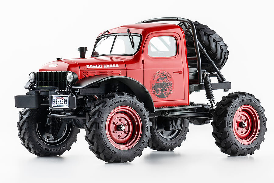 FMS FCX 1/24TH POWER WAGON Scaler RTR - RED  FMS12401RD