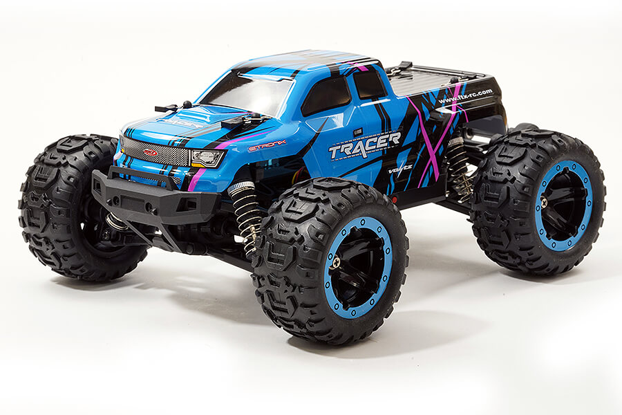 FTX TRACER 1/16 4WD BRUSHLESS MONSTER TRUCK RTR - Blue FTX5596B