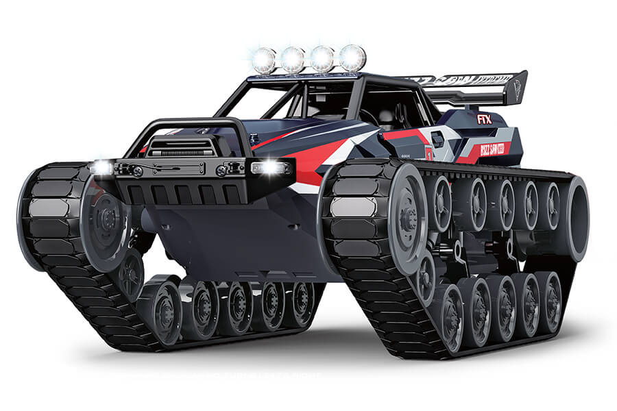 FTX Buzzsaw Xtreme 1/12 ATV-voertuig met uitlaat blauw FTX0602BL