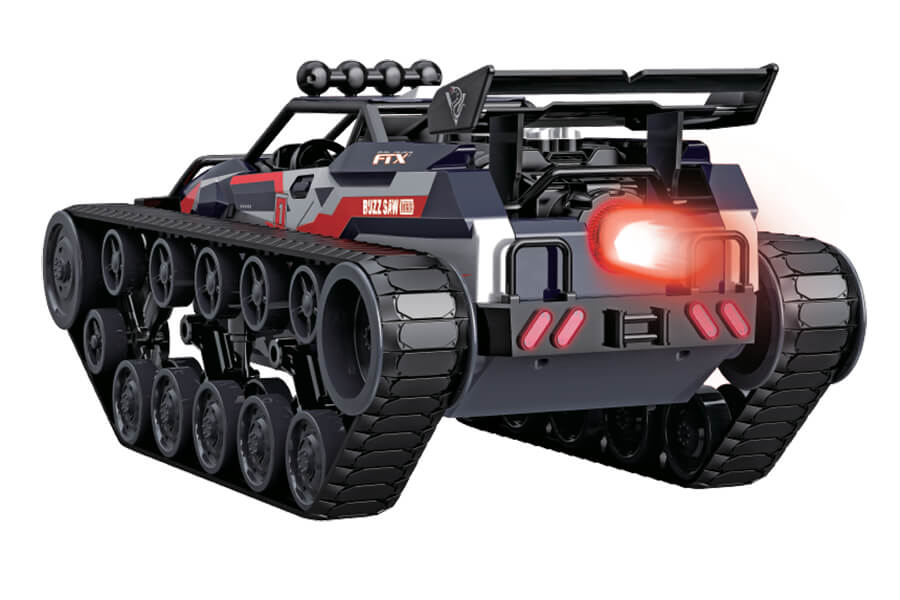 FTX Buzzsaw Xtreme 1/12 ATV-voertuig met uitlaat blauw FTX0602BL