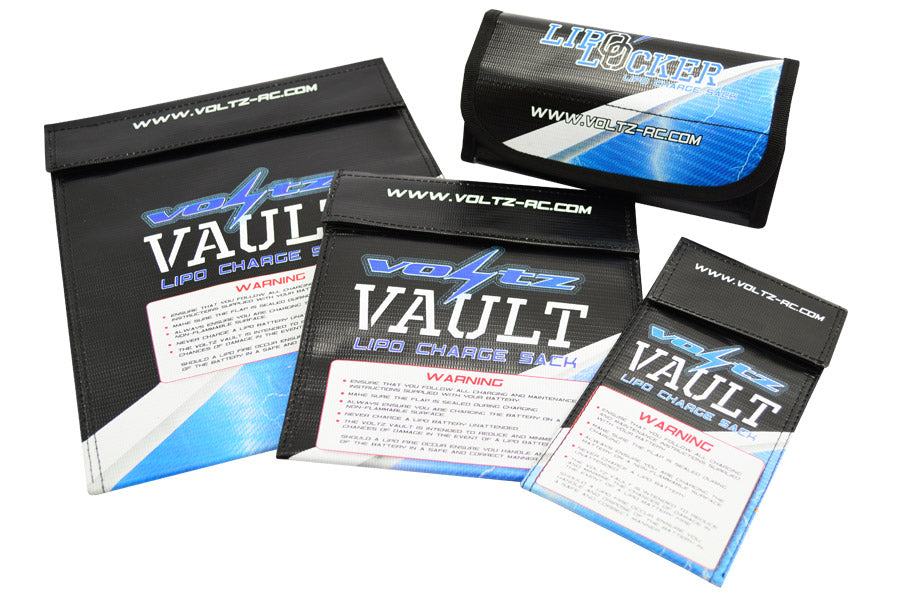 VOLTZ CHARGE VAULT LIPO SACK/BAG LARGE 23CM X 30CM VZ1000 Lipo Bag