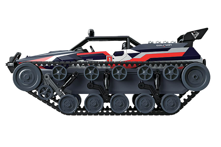 FTX Buzzsaw Xtreme 1/12 ATV-voertuig met uitlaat blauw FTX0602BL