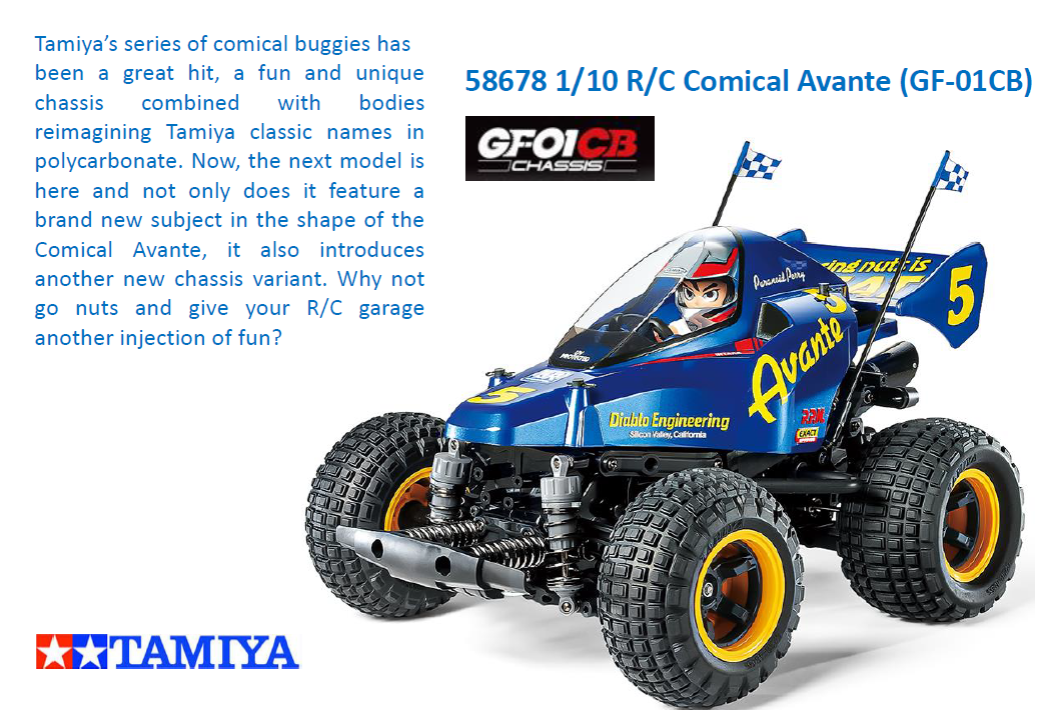 Tamiya 1/10 R/C Comical Avante (GF-01CG) 58678