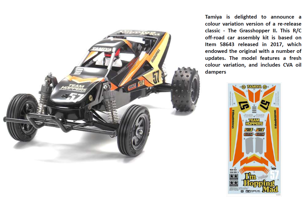 Tamiya The Grasshopper II Black Edition 47471  (supplier stock - available to order)