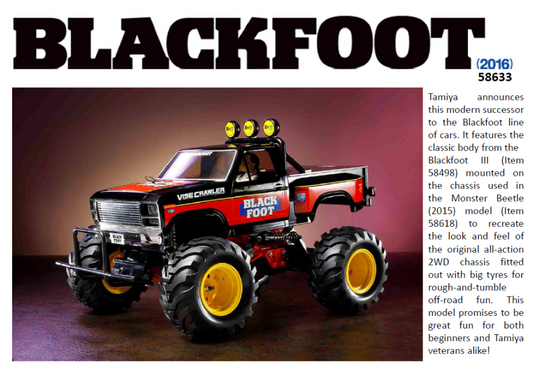 TAMIYA Blackfoot 2016 58633