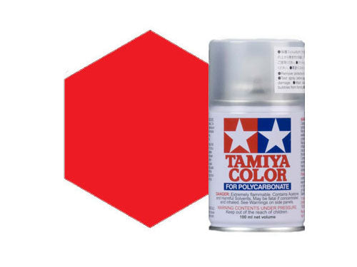 Vernice spray Tamiya PS-2 rossa in policarbonato 86002