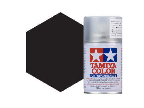 Tamiya PS-5 Black Polycarbonate Spray Paint 86005