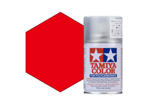 Vernice spray per policarbonato Tamiya PS-60 rosso mica brillante 86060