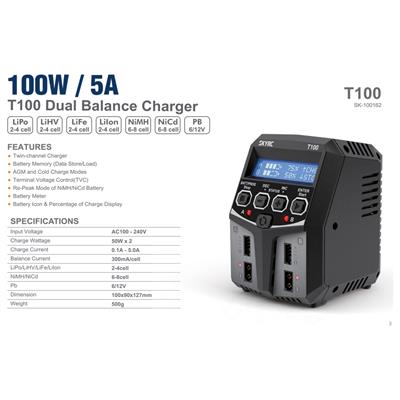 SKY RC T100 BATTERY CHARGER SK-100162