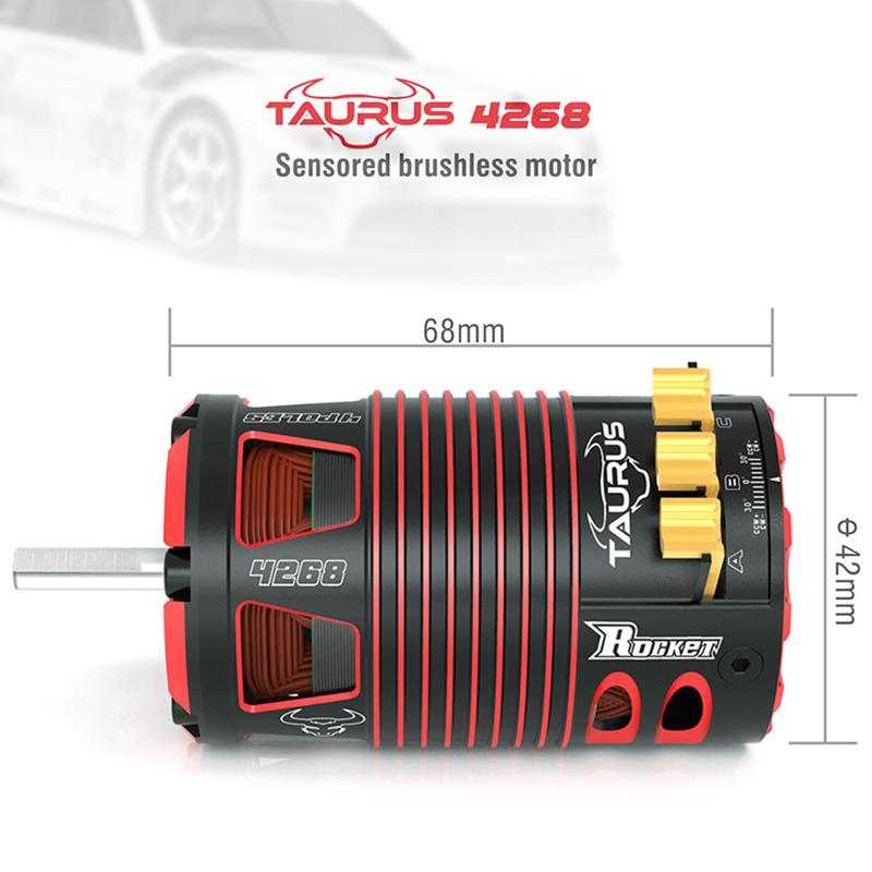 Motore Brushless Surpass Taurus 4268 2450KV 1/8 su strada/fuoristrada da 68 mm