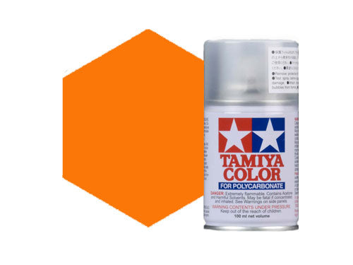 Vernice spray per policarbonato Tamiya PS-62 arancione puro 86062
